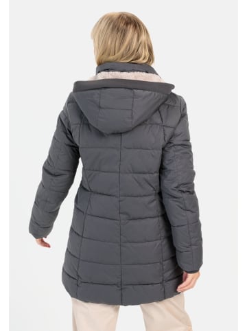 Camel Active Gesteppte Jacke mit abnehmbarer Kapuze in Schwarz