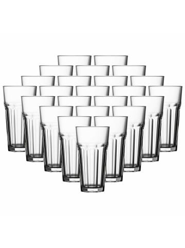 Pasabahce 24er Set Longdrinkgläser Casablanca in Transparent 475 ml in transparent