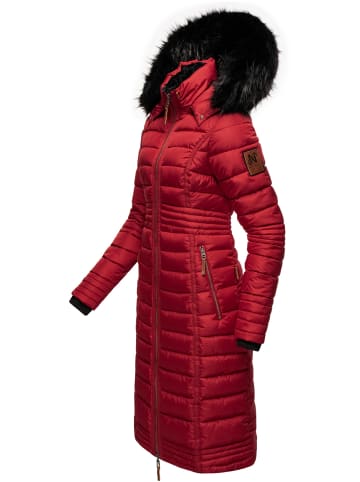 Navahoo Wintermantel Umay in Dark Red