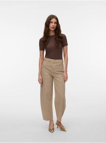 Vero Moda Damenjeans VMBILLIE HR BARREL ANK COL JEANS NO in Silver Mink