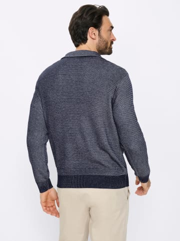 WITT WEIDEN Pullover in marine-ecru-meliert