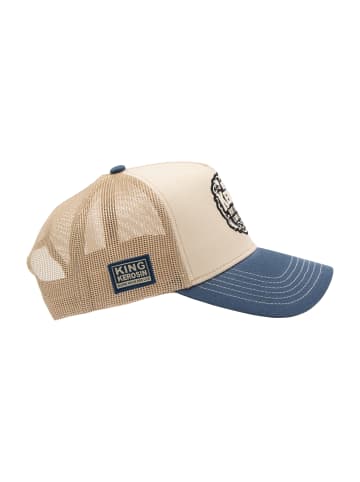 King Kerosin King Kerosin Trucker Cap Hot Rod in beige