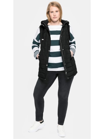 sheego Steppweste in schwarz