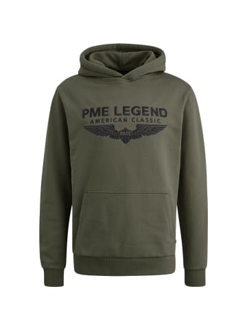 PME Legend Pullover HOODED LOGO CARRIER in Grün