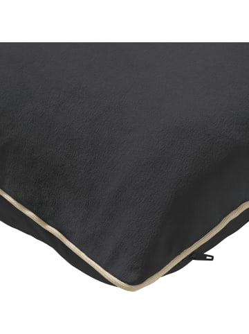 Erwin Müller Nicky-Velours, Samt Kissenhülle 2er-Pack Manchester in anthrazit