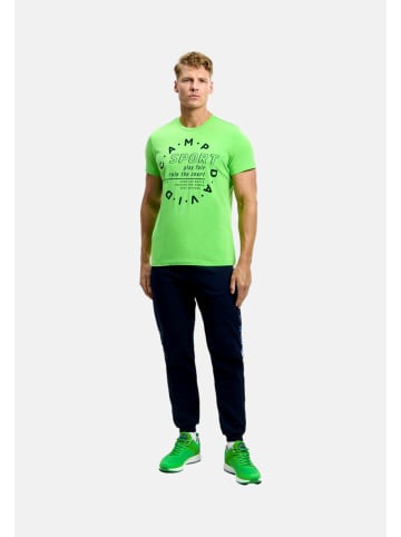 CAMP DAVID  T-Shirt 'Game.Set.Match' in grün