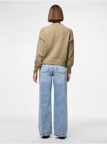 Pieces Strickjacke in Greige
