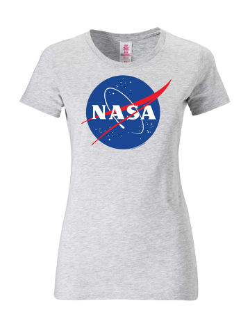 Logoshirt T-Shirt NASA in grau-meliert
