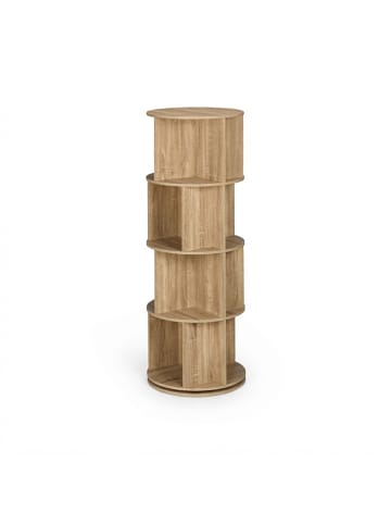 relaxdays Bücherregal in Natur - (H)137 x Ø 50 cm