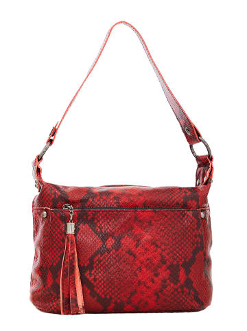NAEMI Damen Handtasche in Weinrot