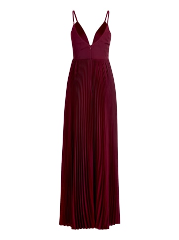 Vera Mont Chiffonkleid mit V-Ausschnitt in Deep Dahlia