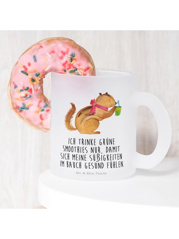 Mr. & Mrs. Panda Glühweinbecher Eichhörnchen Smoothie mit Spruch in Transparent