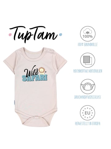 TupTam Jungen Baby Body Kurzarm 5er Pack in grün/beige