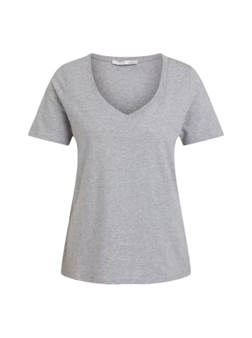 Oui T-Shirt CARLI 100% Bio-Baumwolle in light grey