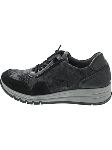 WALDLÄUFER H-April sportlicher Schnürer Schwarz