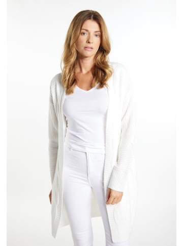 usha WHITE LABEL Long Cardigan in Weiss