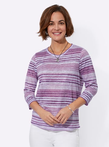 WITT WEIDEN Ringelshirt in orchidee-ecru-bedruckt