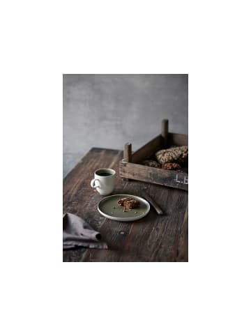 Studio Round Becher North in Matte white/Matte moss