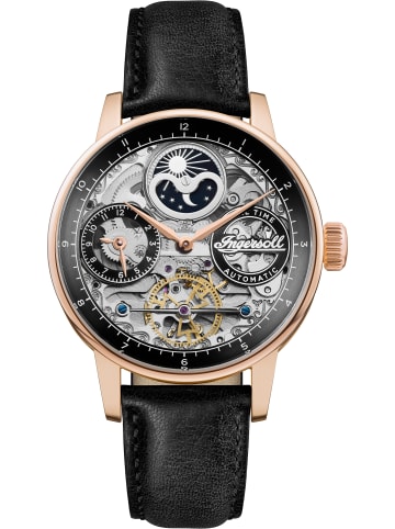 Ingersoll Armbanduhr The Brown Jazz in schwarz