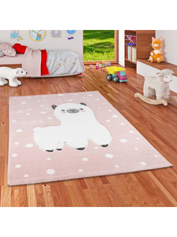 Pergamon Kinderteppich Maui Kids Alpaka in rosa