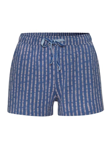 VIVANCE DREAMS Pyjamashorts in blau-rosa-gestreift