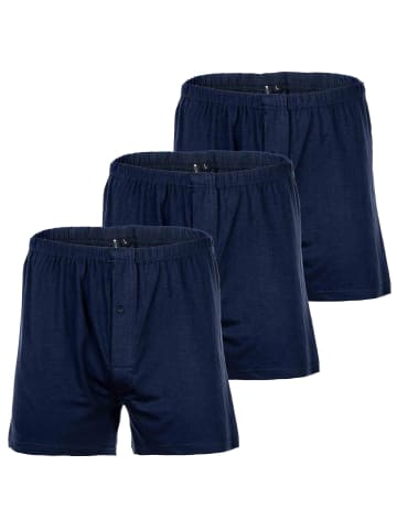 YOURBASICS Boxershort 3er Pack in Blau