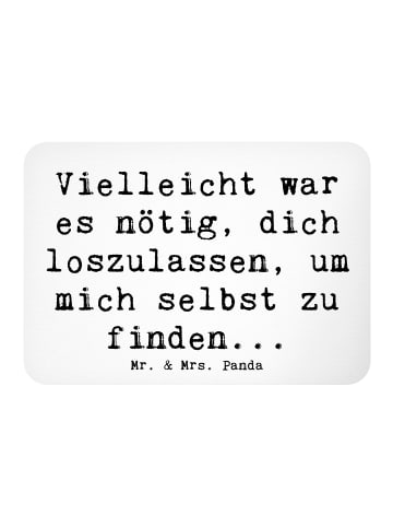 Mr. & Mrs. Panda Magnet Spruch Liebeskummer Selbstfindung mit Sp... in Weiß