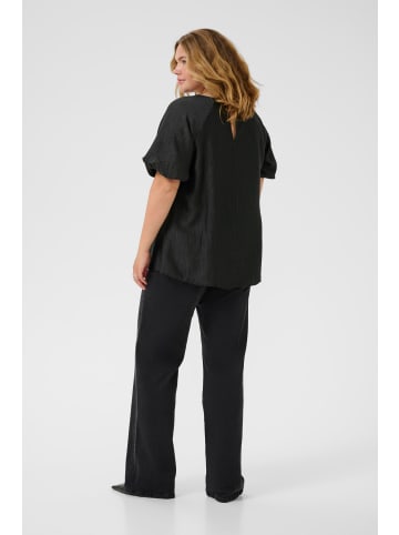 KAFFE curve Bluse kurzarm KCgirla Regular fit in Black Deep