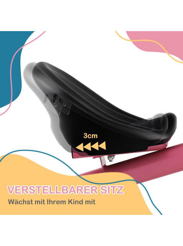 COSTWAY Laufrad 3-Rad mit 2 Körben 18 Monaten-5 Jahren in Rosa