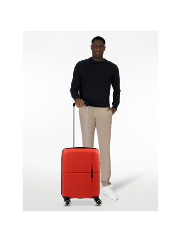 benzi 5754 4 Rollen Kabinentrolley 55 cm in rot