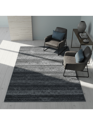 KADIMA DESIGN Teppich Kurzflor Waschbar Einfarbig INN Strapazierfähig OEKO-TEX in Grau