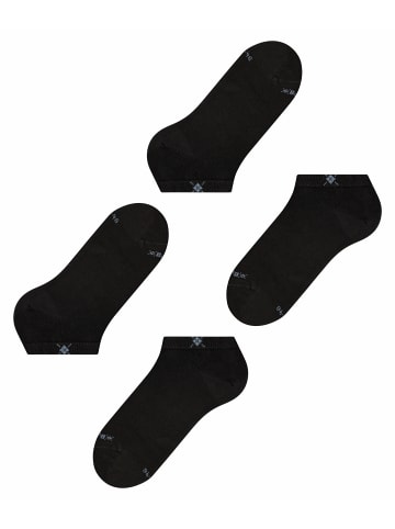 Burlington Sneaker-Socken Doppelpack in Black