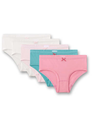 Sanetta Slip 5er Pack in Rosa/Blau/Weiß