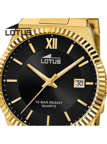Lotus Chronograph-Armbanduhr Lotus Classic gold groß (ca. 40mm)