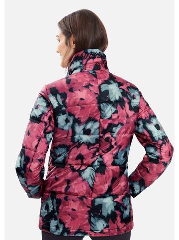 MADELEINE Steppjacke mit floralem Print in schwarz / multicolor