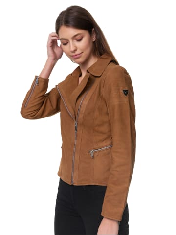 Tazzio Lederjacke "F500" - in Camel