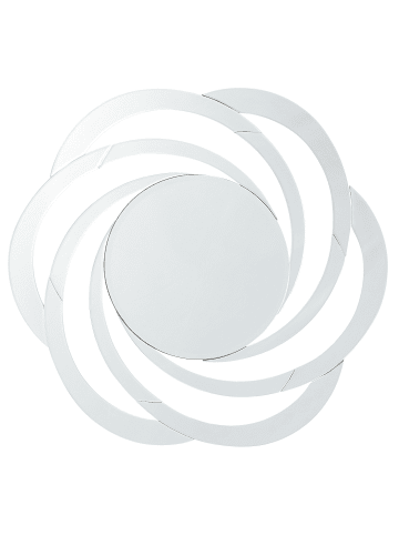 Beliani Wandspiegel TREBAN in Silber - (W) 70 x (H) 70 x (L) 2 cm