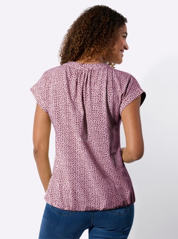 WITT WEIDEN Kurzarmshirt in kirsche-ecru-bedruckt