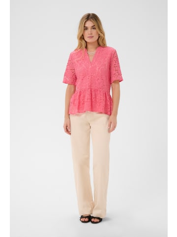 SAINT TROPEZ Kurzarm-Bluse ZannaSZ Gerade Passform in Fruit Dove
