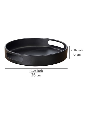 Wenko Drehbares Tablett Susie, Drehbares Tablett Mod. Susie, Drehteller Mod. Susie, Schwarz in Schwarz