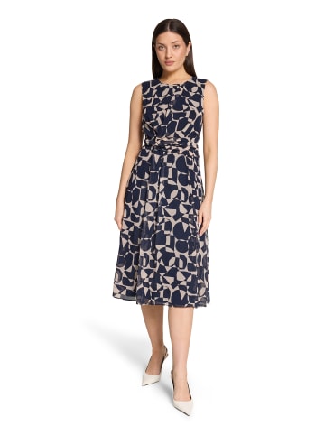 BETTY & CO Sommerkleid in marine beige - 0001