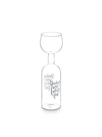 relaxdays Weinflasche Glas in Transparent - 750 ml
