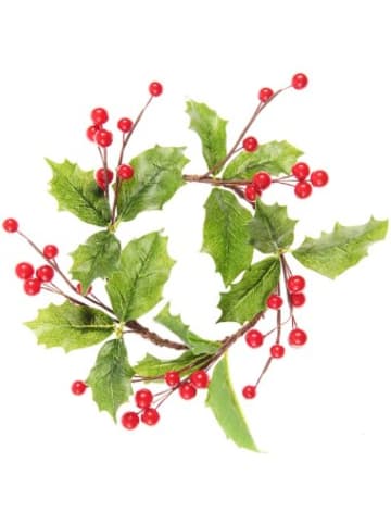 Rico Design Nonbook - Ilex-Kranz mit Beeren rot Ø 20 cm