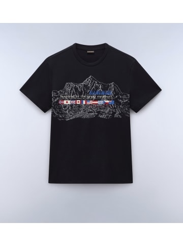 Napapijri T-Shirt "S-Turin 1" in Schwarz