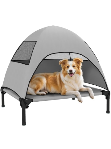 Pawhut Hundeliege Outdoor mit Dach 106L x 76B x 99H cm