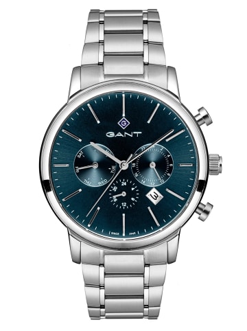 Gant Herren-Armbanduhr Cleveland Multifunktion Stahl/Petrol Grün / Silber
