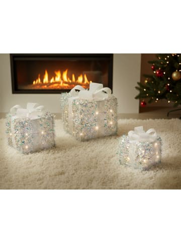 Beliani 3er-Set LED Deko HALLANGEN in Bunt