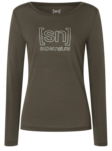 super.natural Merino Longsleeve in grün