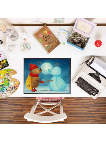 Mr. & Mrs. Panda schreibtischunterlage Nachtfalter Schneemann De... in Weiß