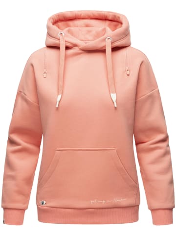 Navahoo Kapuzensweatshirt Zuckerbärchen in Apricot